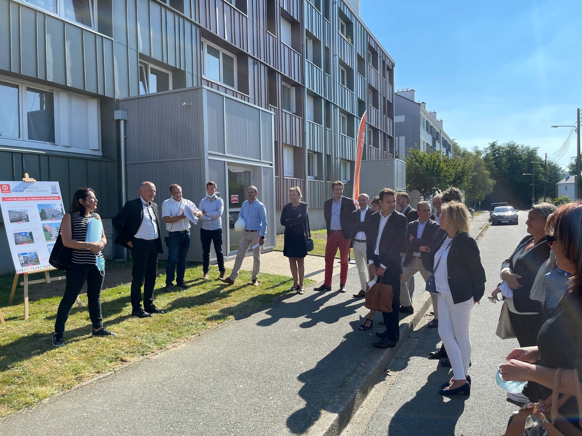 Inauguration de la fin des travaux de la résidence le Pré Saint-Laurent le 22 septembre